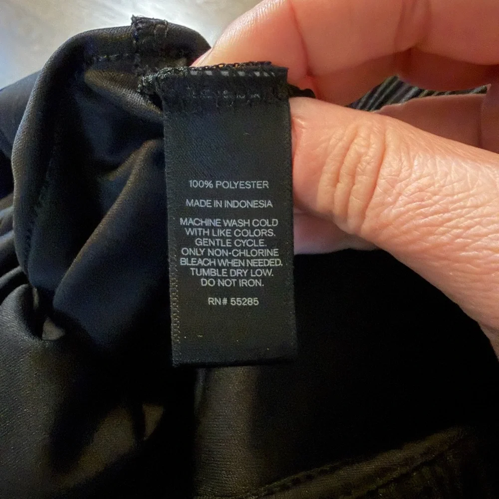 Express Black Pleated Mini Dress - Picture 7 of 8